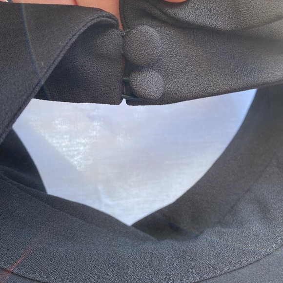 Eliza J Black Sleeveless Dress With Collar - Picture 9 of 11